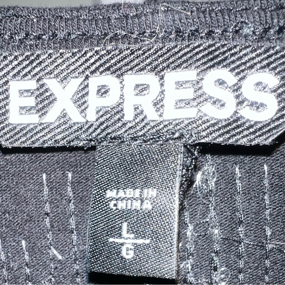 Express Black and Multi Color Metallic Sequins Mini Party Dress 3/4 Sleeve. - Picture 3 of 4